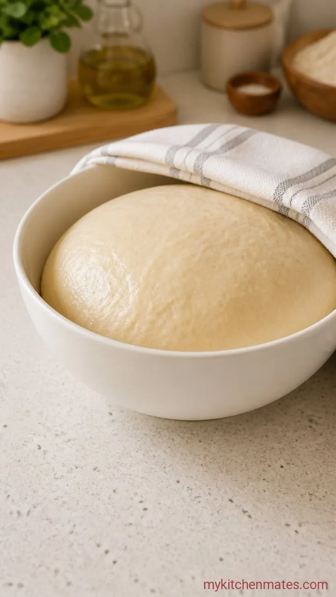 Crispy Sheet Pan Pizza for a Crowd Step 2: Proof the Dough