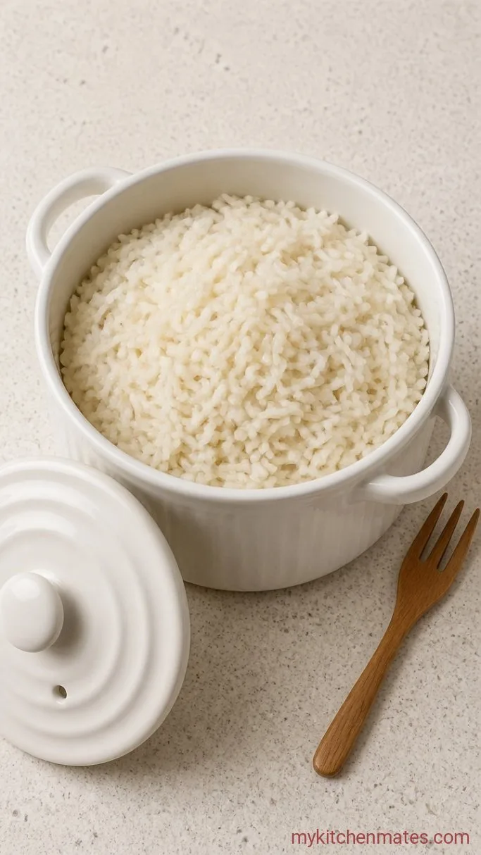 Step 2: Rest and Fluff the Rice