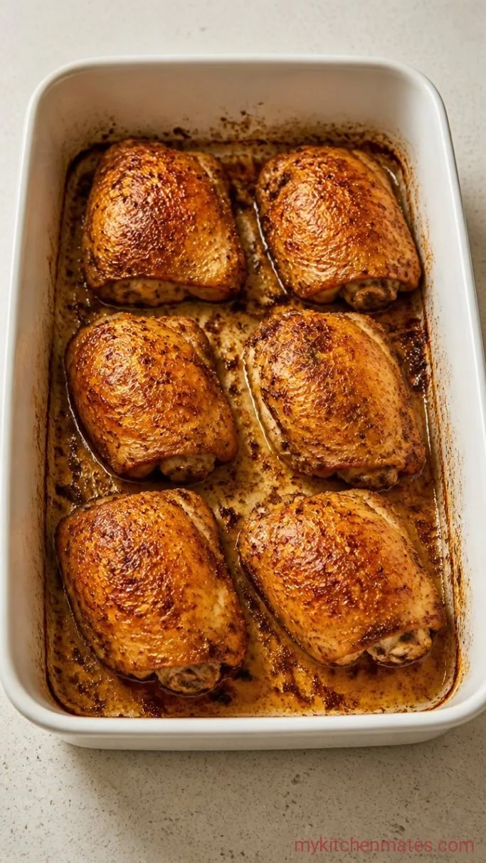 Juicy Oven Roasted Chicken Thighs with Crispy Skin Step 2: Roast at High Heat