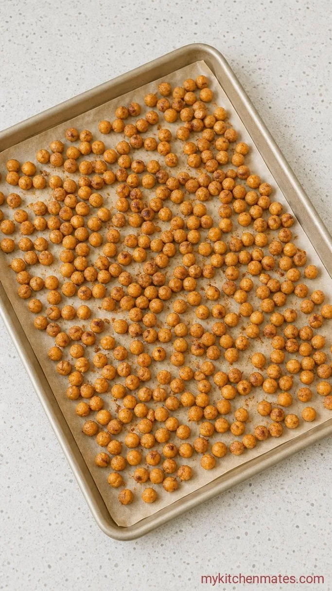 Mediterranean Chicken Quinoa Bowl with Lemon-Herb Dressing Step 2: Roast the Chickpeas