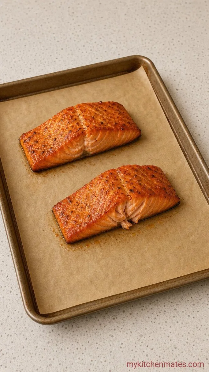 30-Minute Salmon Protein Bowl with Sesame Ginger Dressing Step 2: Roast the Salmon