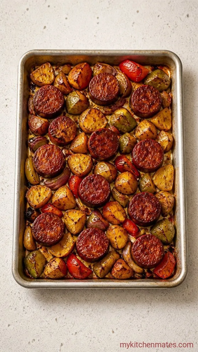 Step 2: Roast the Sausage and Veggies