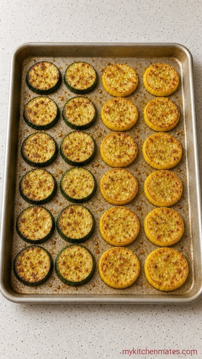 25-Minute Garlic Roasted Zucchini and Yellow Squash Step 2: Roast Until Tender