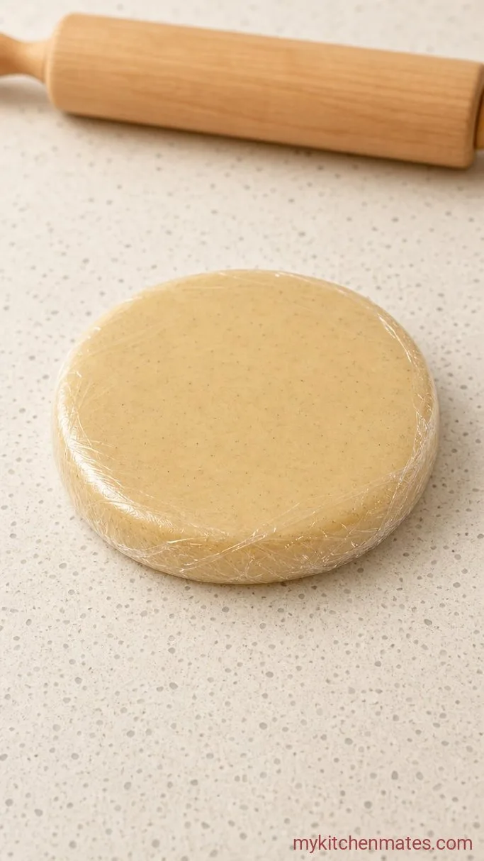 Buttery Star Sugar Cookies (No-Spread Cutouts) Step 2: Roll and Chill