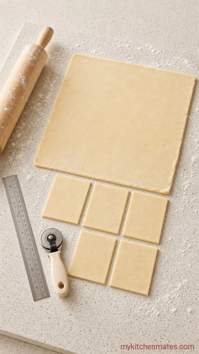 Flaky Gluten Free Pop Tarts with a Buttery, Jam-Filled Crust Step 2: Roll and Cut the Pastry