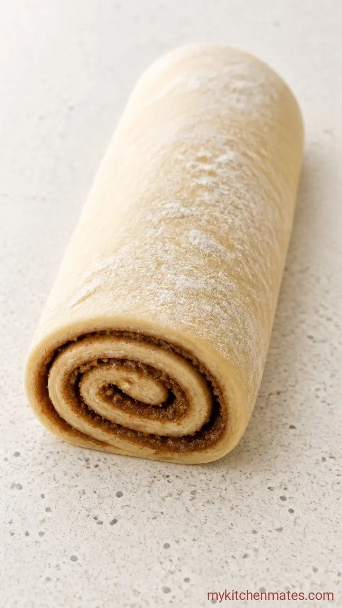 Soft and Gooey Cream Cheese Cinnamon Rolls Step 2: Roll and Fill