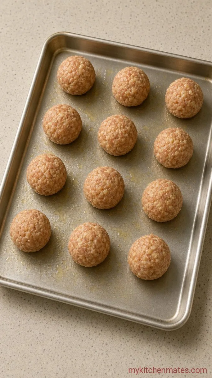 Step 2: Roll and Shape the Meatballs