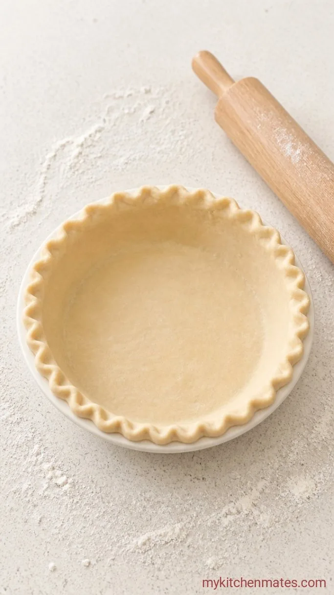 Deep Dish Pecan Pie with a Buttery, Flaky Crust and Gooey Filling Step 2: Roll Out and Fit the Crust