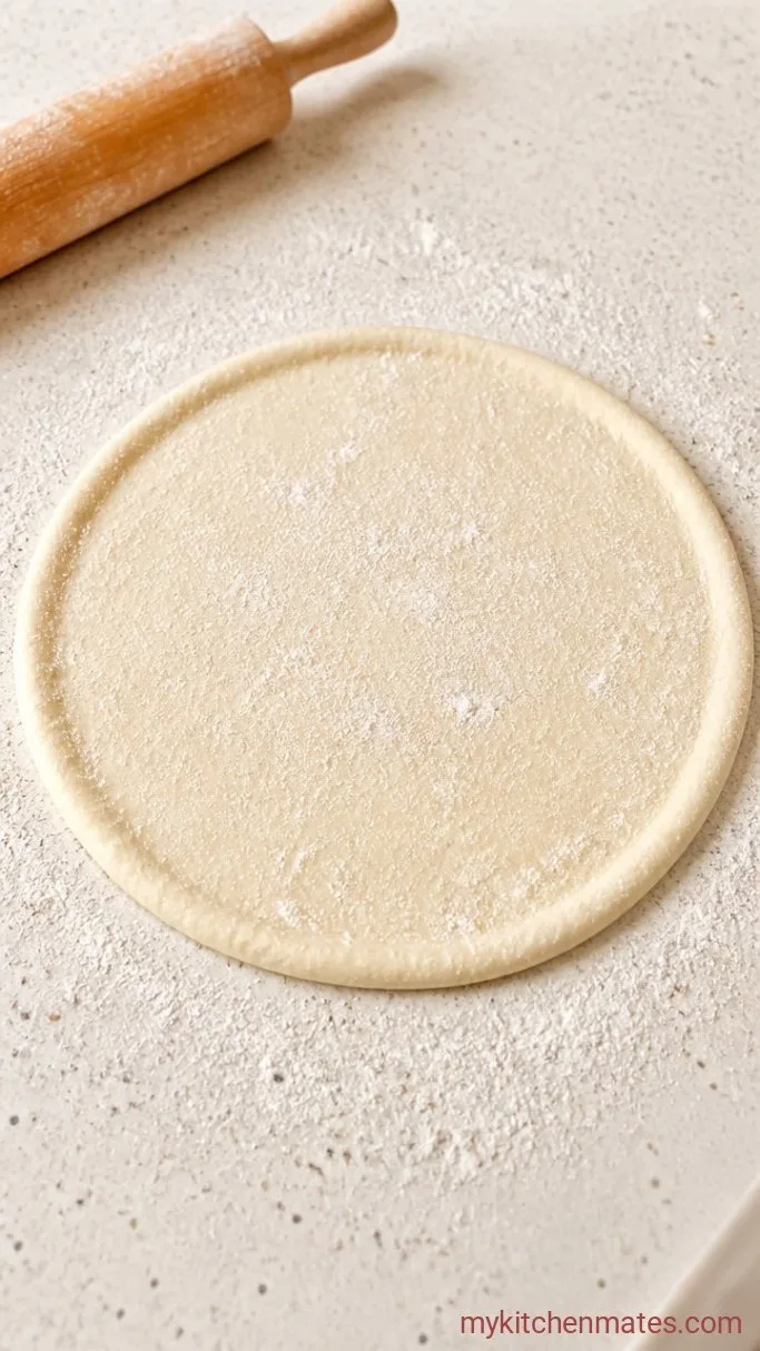 Stuffed Crust Pizza That’s Actually Easy to Make at Home Step 2: Roll Out the Dough