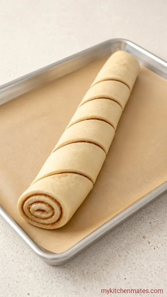 30-Minute Croissant Cinnamon Rolls Step 2: Roll the Dough