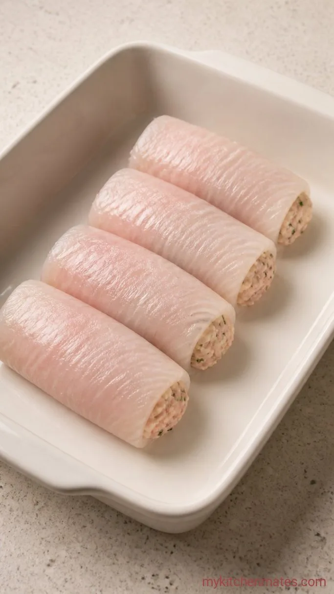 Step 2: Roll the Flounder Fillets