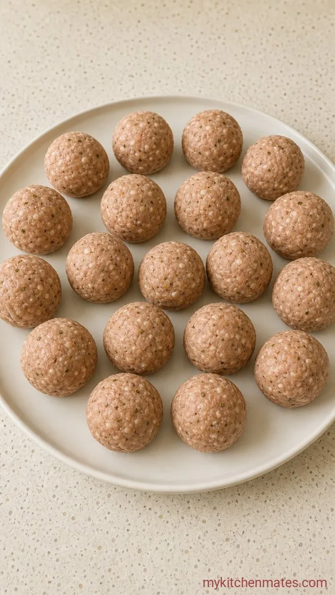 Juicy Turkey Meatballs (Ready in 30 Minutes) Step 2: Roll the Meatballs