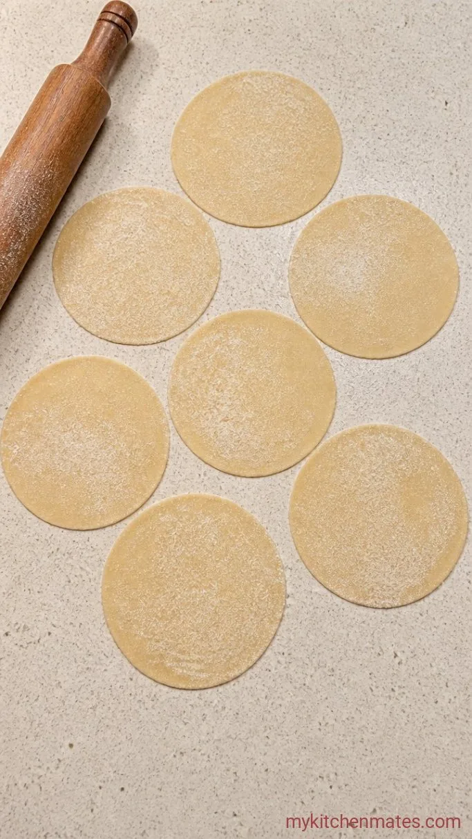 Homemade Papad Recipe (Indian Lentil Crackers) Step 2: Roll the Papads