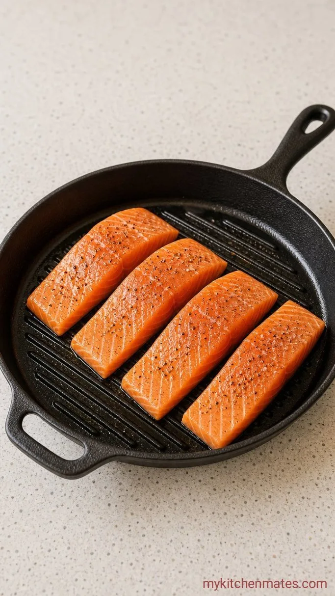 Step 2: Rub the Salmon with Oil and Seasoning