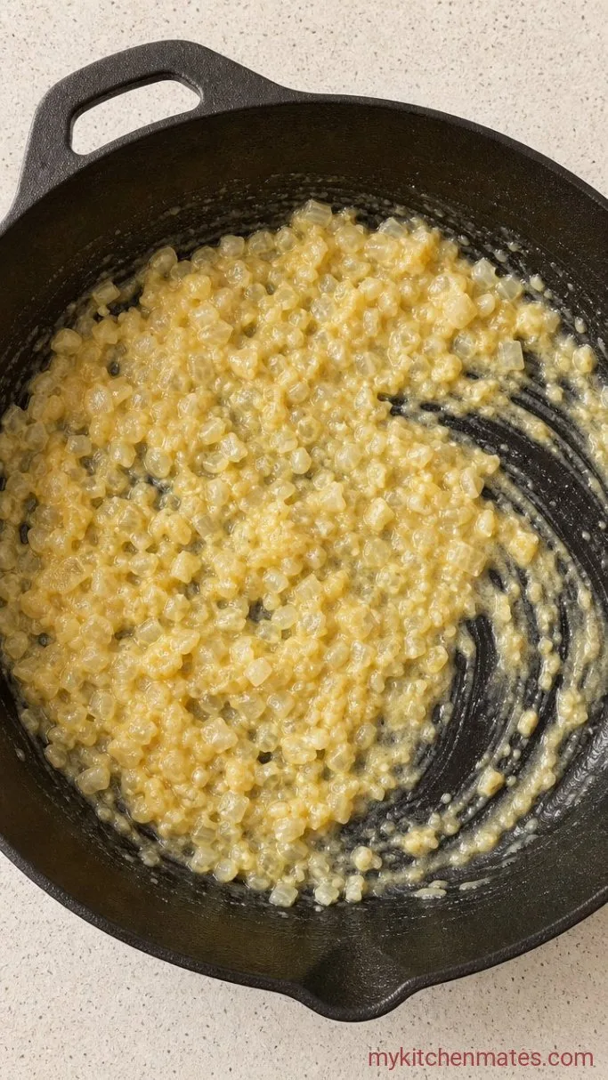 30-Minute Creamy Chicken and Noodles Step 2: Sauté the Aromatics and Build the Roux