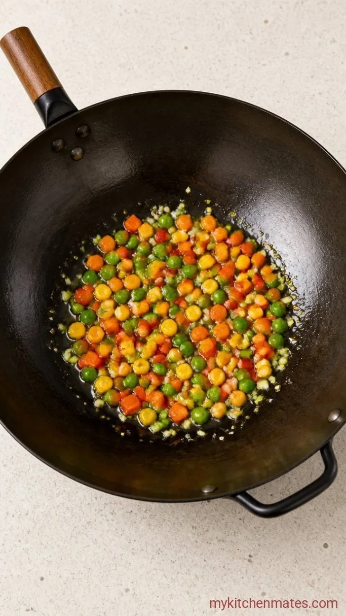 Step 2: Sauté the Aromatics and Vegetables