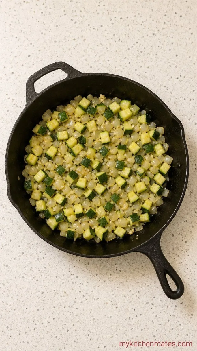 Step 2: Sauté the Aromatics and Zucchini