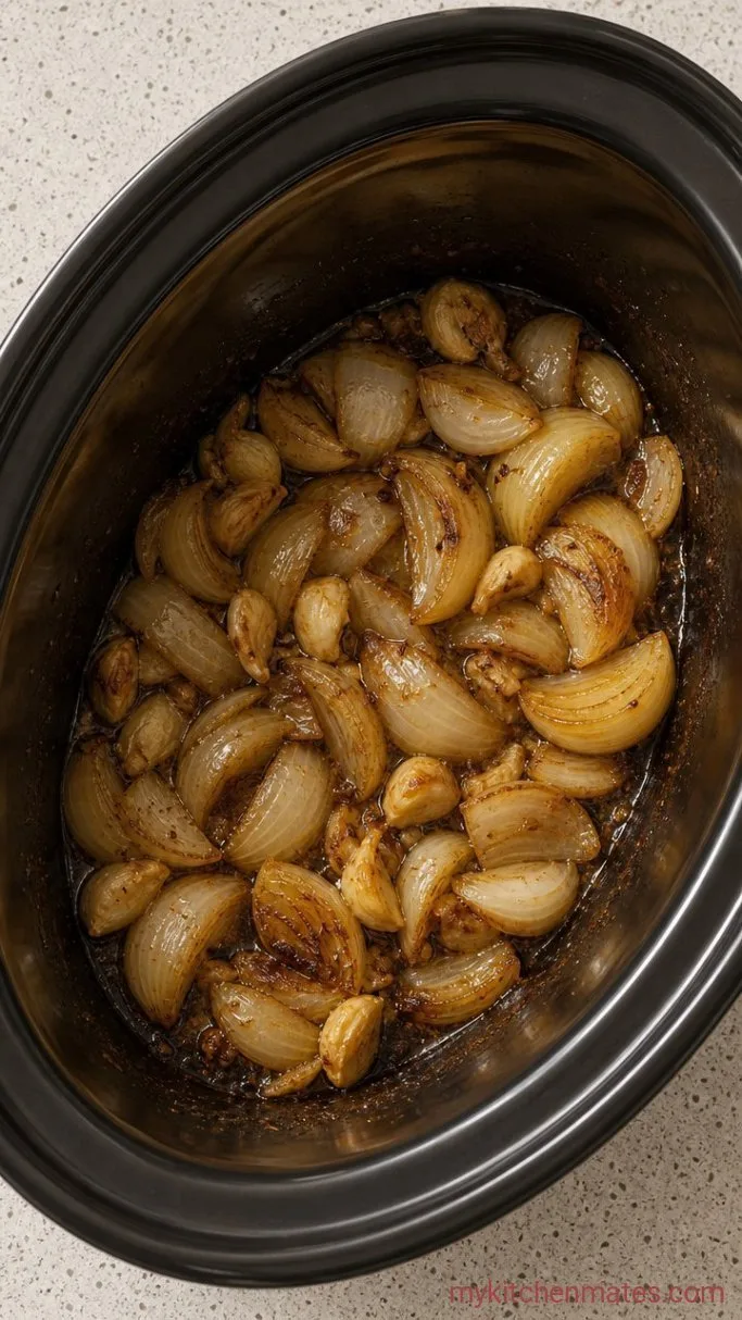 Fall-Apart Tender Crockpot Chuck Roast Step 2: Sauté the Aromatics