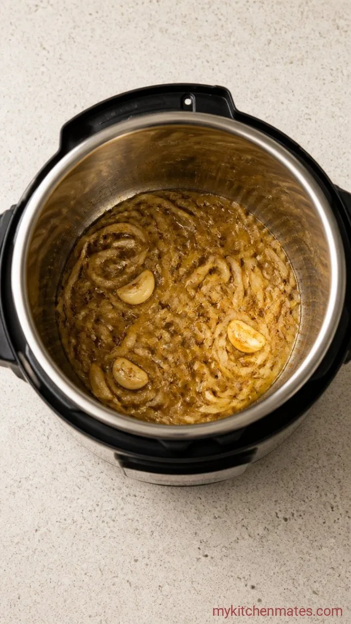 Tender Instant Pot Brisket in Under 2 Hours Step 2: Sauté the Aromatics