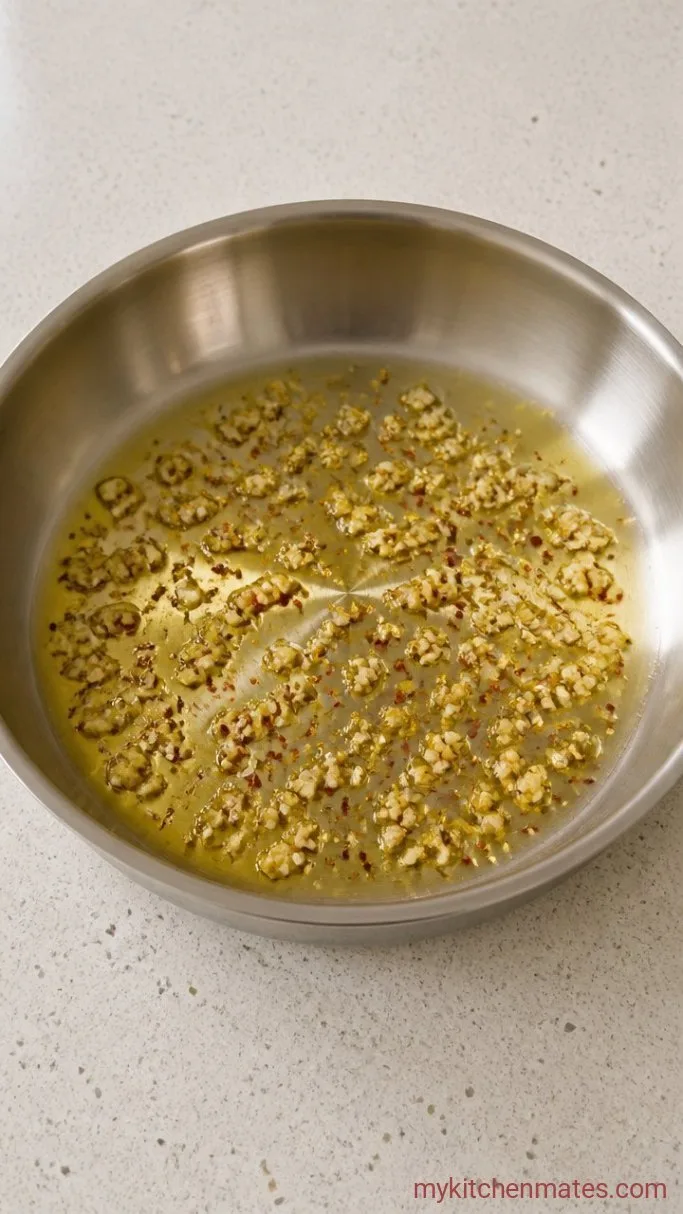 Step 2: Sauté the Garlic and Chili