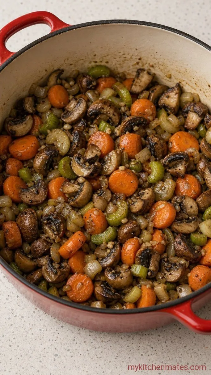 Step 2: Sauté the Mushrooms and Aromatics