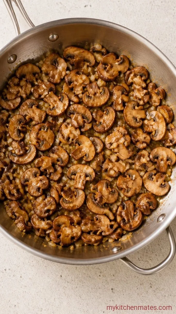 Step 2: Sauté the Mushrooms and Onion