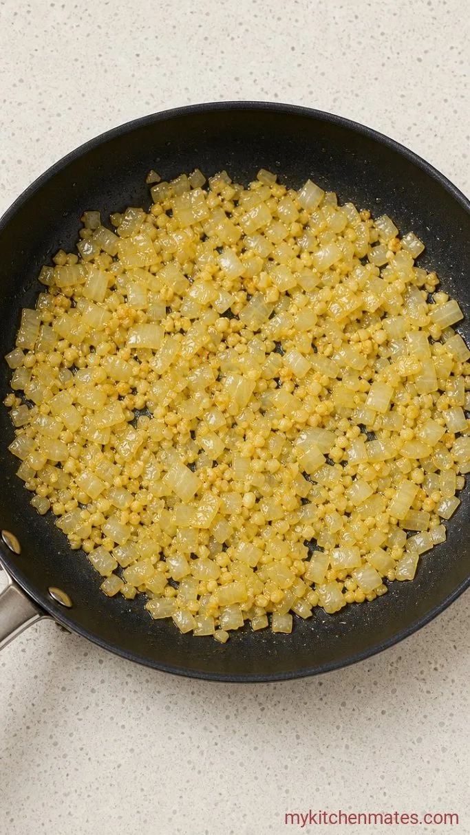 Step 2: Sauté the Onion and Garlic
