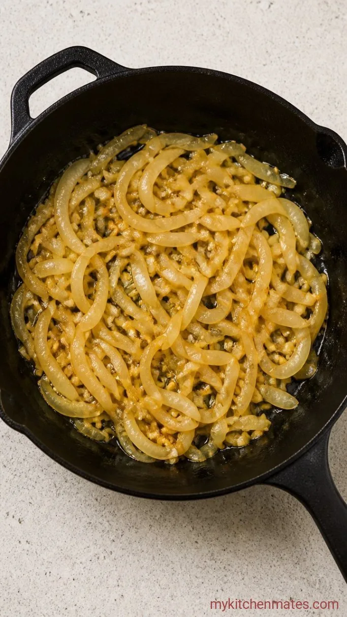 Step 2: Sauté the Onion and Garlic
