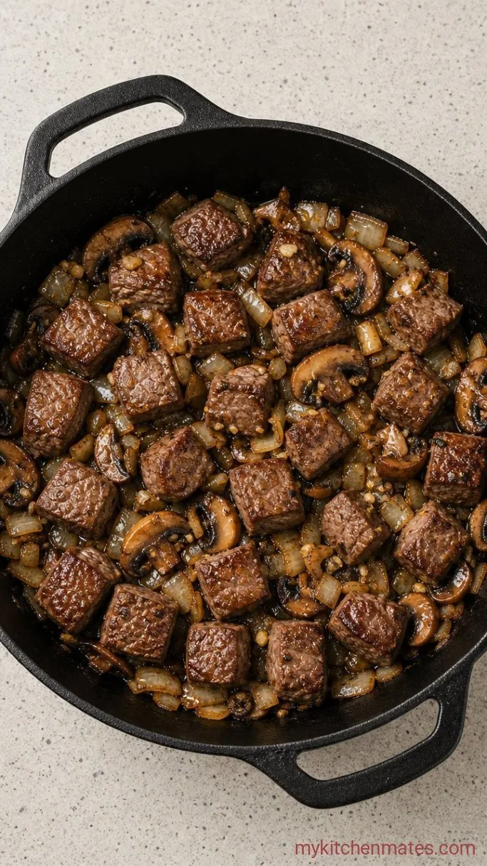 Step 2: Sauté the Onion and Mushrooms