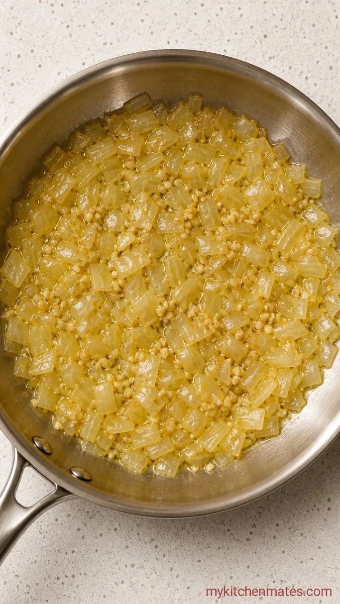 Step 2: Sauté the Onions and Garlic