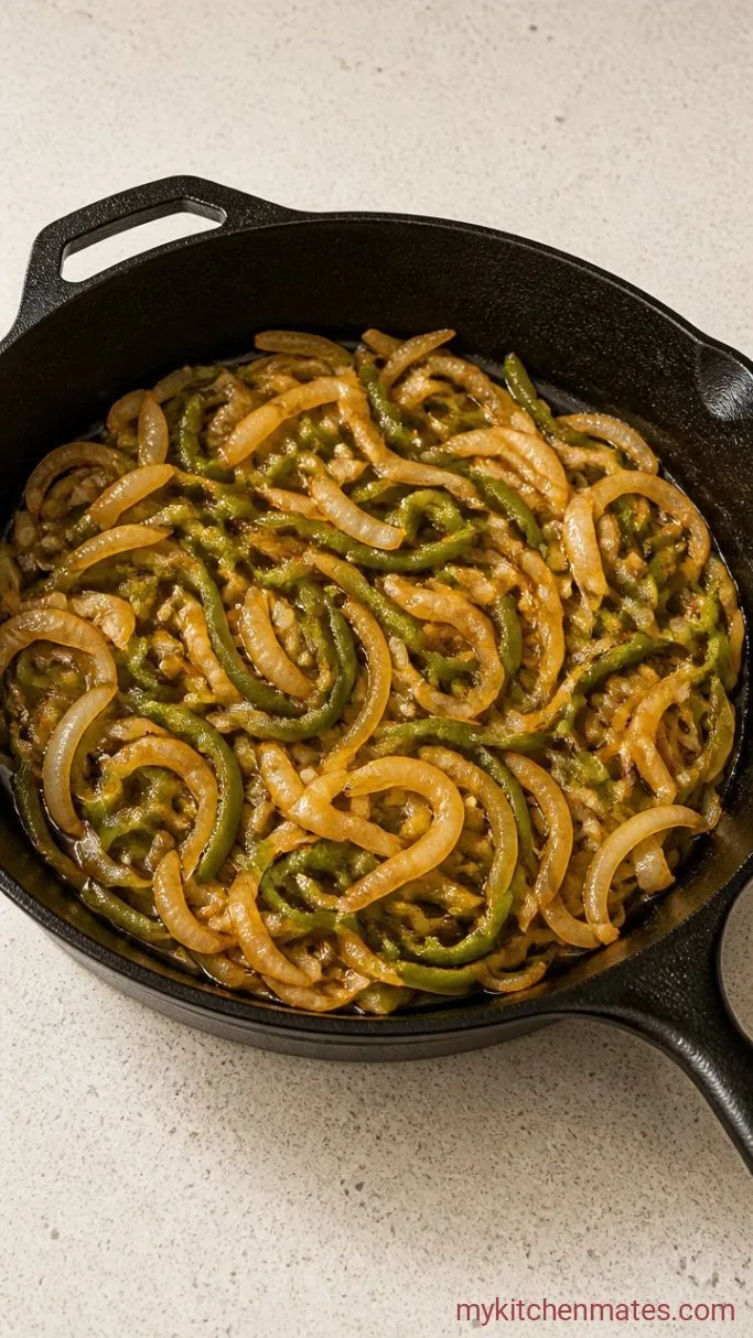 Step 2: Sauté the Onions and Peppers
