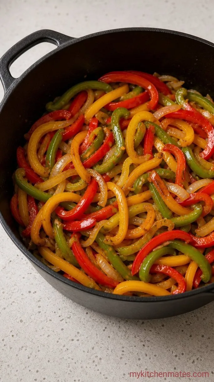 Step 2: Sauté the Peppers and Onions