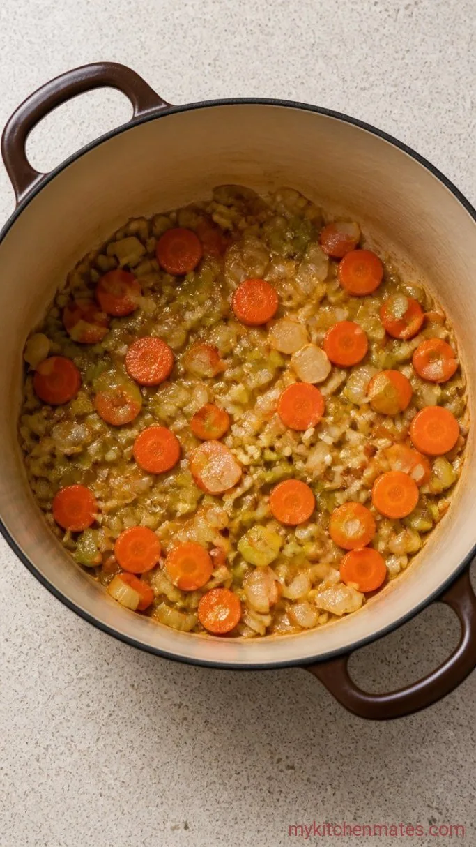 Easy Gluten-Free Chicken and Dumplings (Fluffy Drop Dumplings) Step 2: Sauté the Vegetables