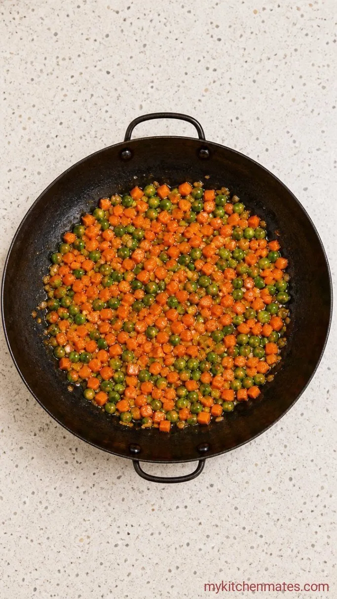 15-Minute Gluten Free Fried Rice Step 2: Sauté the Vegetables