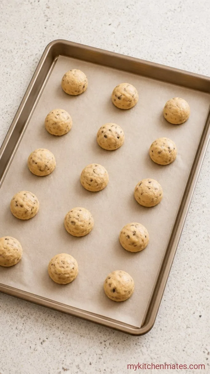 Gluten-Free Almond Cookies (Soft, Chewy, 4 Ingredients) Step 2: Scoop and Shape the Cookies
