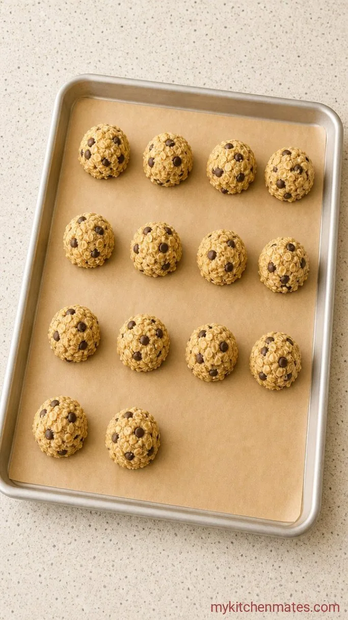 3-Ingredient Banana Oatmeal Chocolate Chip Cookies Step 2: Scoop the Dough
