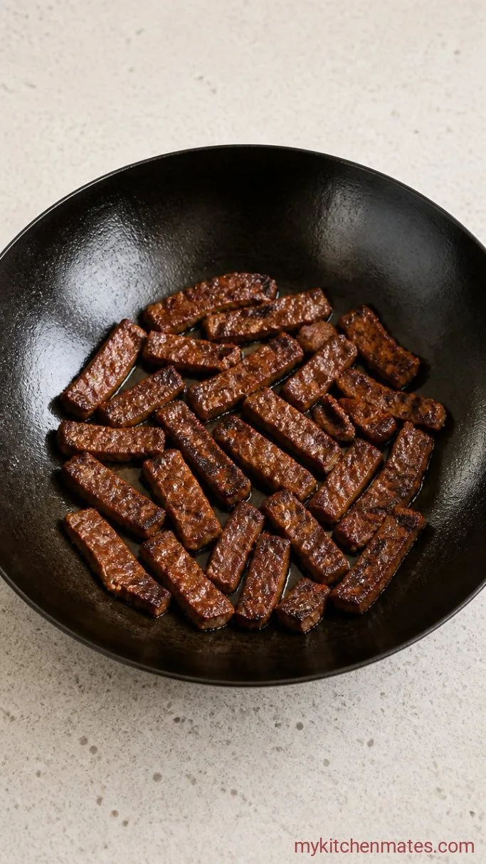 15-Minute Beef and Onion Stir Fry Step 2: Sear the Beef