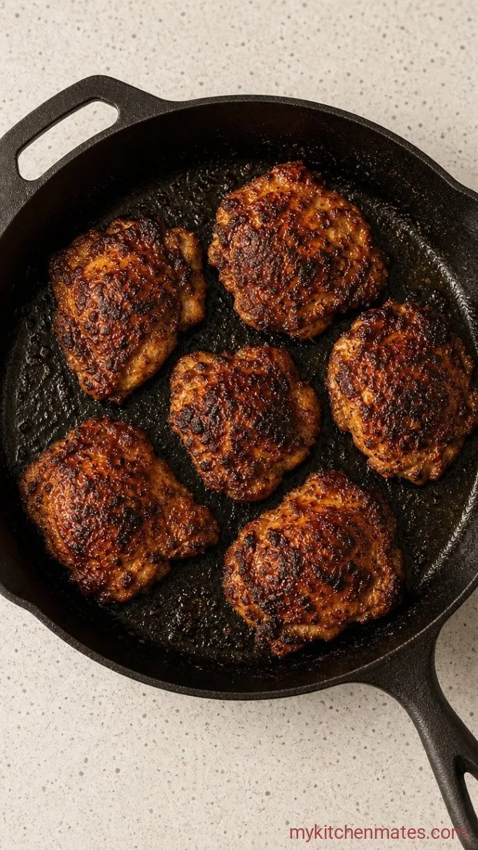Step 2: Sear the Chicken Thighs