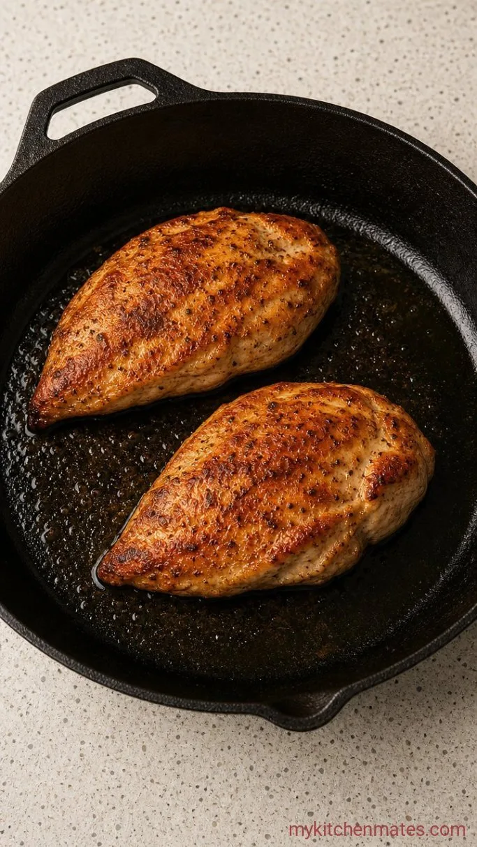 Juicy Sautéed Chicken Breast Step 2: Sear the Chicken