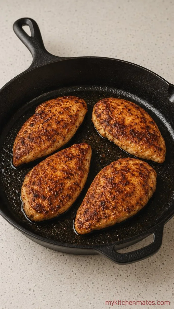 Quick Sticky Chili Lime Chicken Step 2: Sear the Chicken