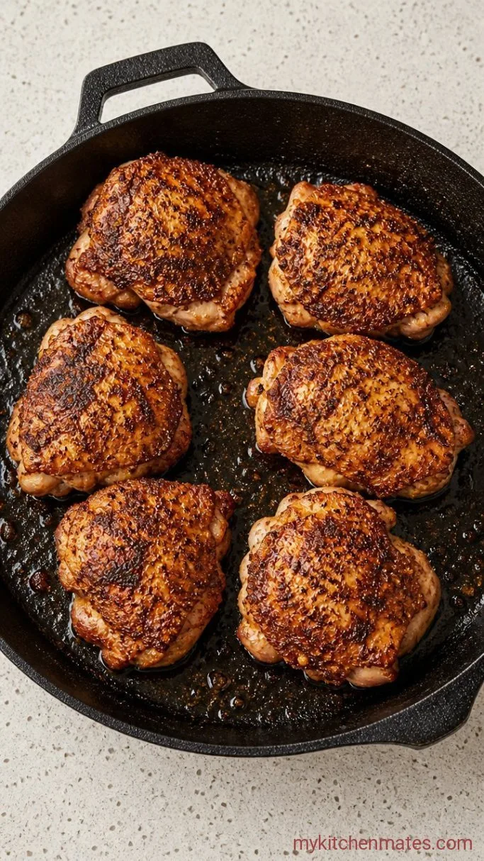 Creamy Crockpot Cajun Chicken Pasta Step 2: Sear the Chicken
