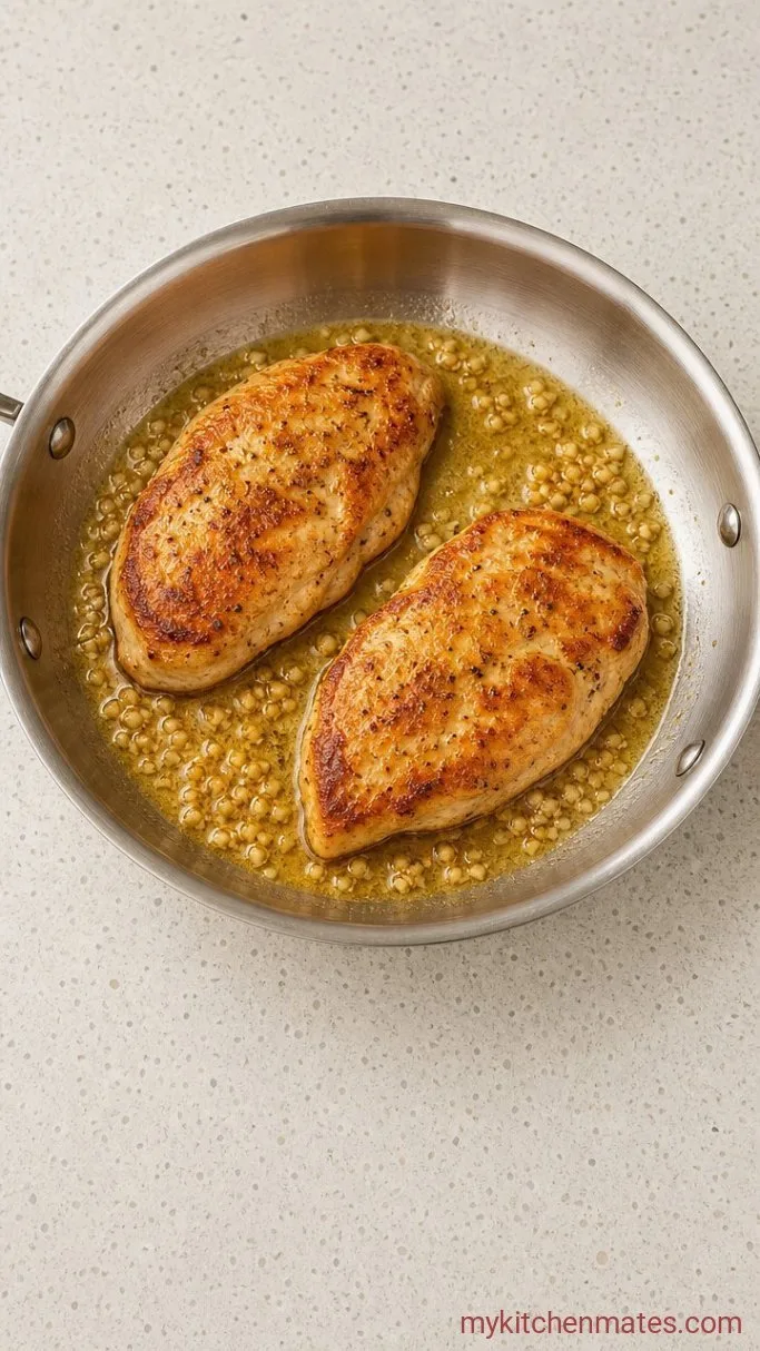 30-Minute Creamy Chicken Alfredo Pasta Step 2: Sear the Chicken