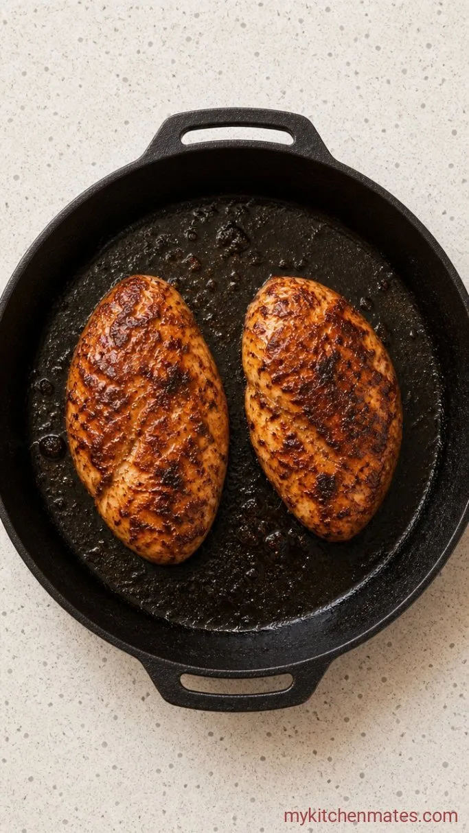 30-Minute Chipotle Chicken Wraps Step 2: Sear the Chicken