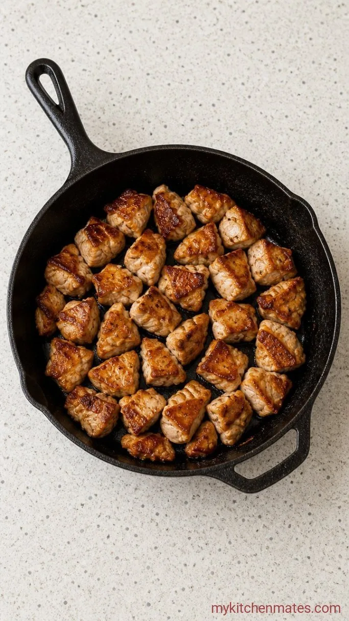 25-Minute Sweet Corn Chicken Rice Bowl Step 2: Sear the Chicken