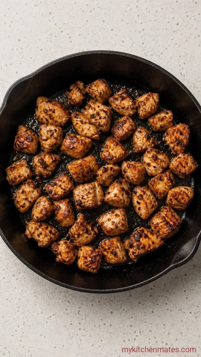 Skillet Cheesy Chicken Tacos Step 2: Sear the Chicken