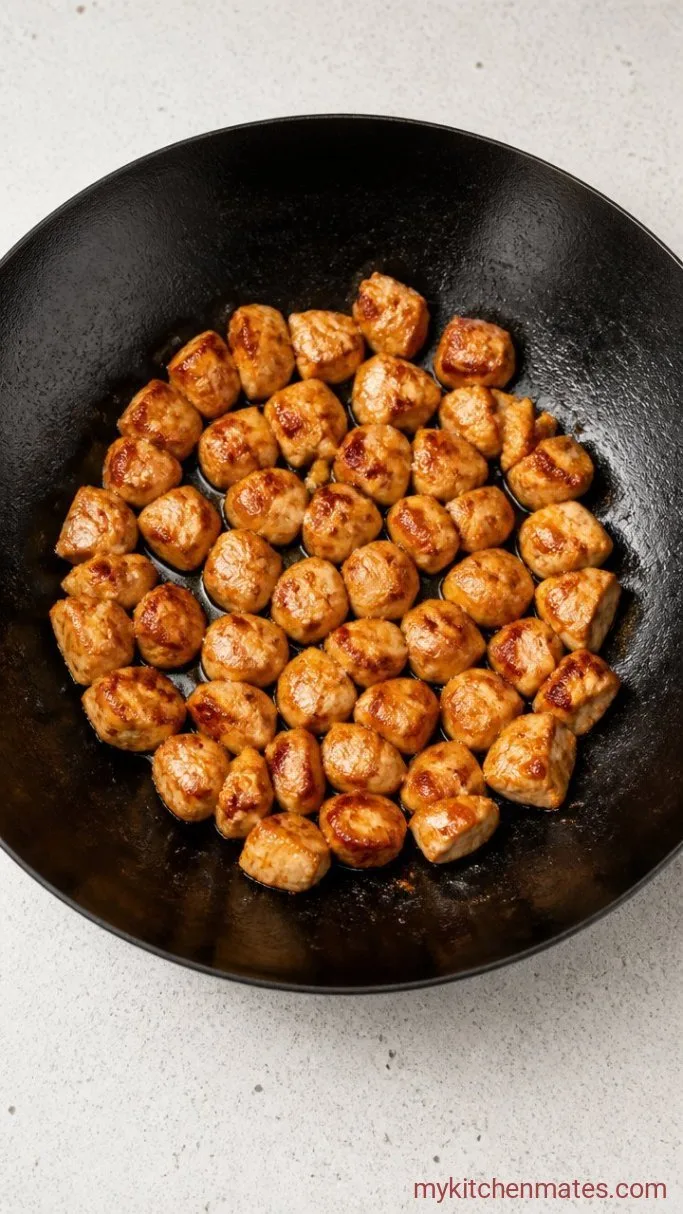 20-Minute Chicken Broccoli Stir Fry Step 2: Sear the Chicken