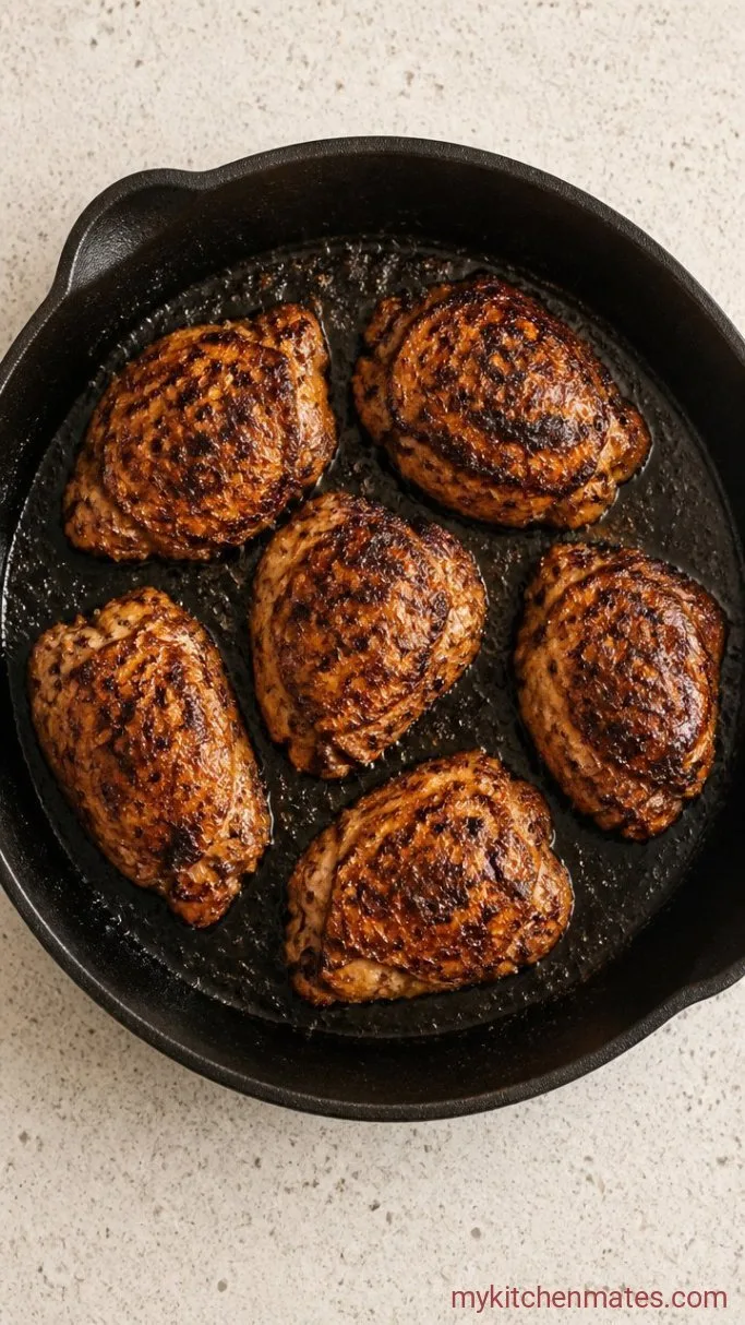 30-Minute Chicken Shawarma Rice Bowl Step 2: Sear the Chicken