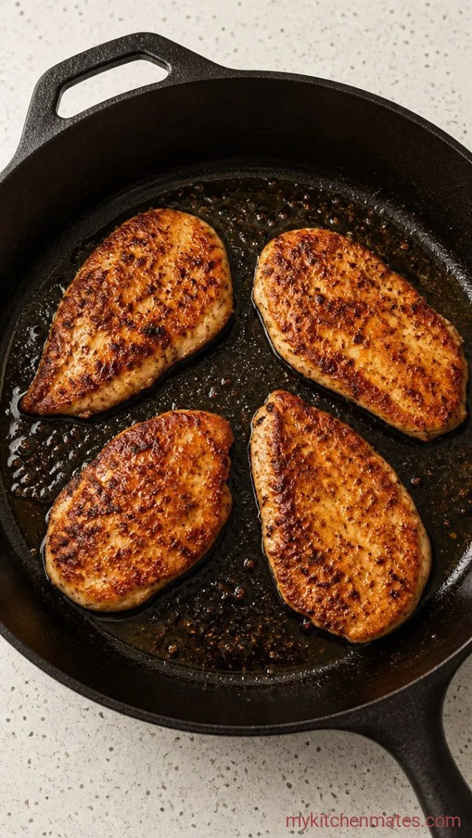 15-Minute Pan-Seared Chicken Breast Cutlets Step 2: Sear the Cutlets
