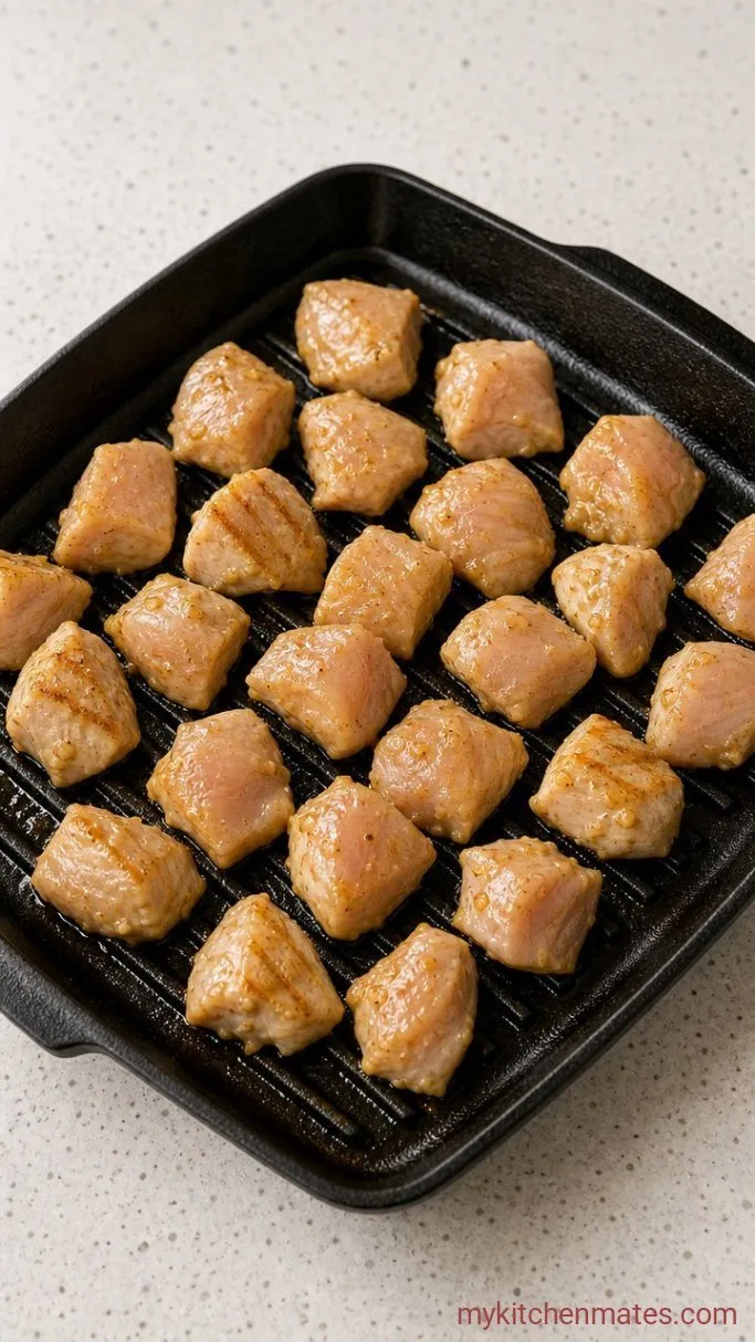 Step 2: Sear the Nuggets on the Grill