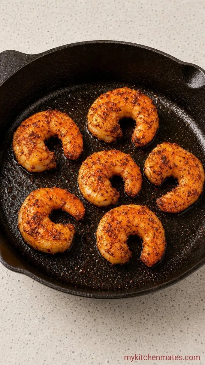 Shrimp Taco Bowls with Cilantro Lime Rice Step 2: Sear the Shrimp